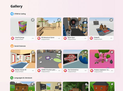 CoSpaces Edu Gallery